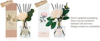 Cocorrina Reed Diffuser Set, Flower Reed Diffuser Black Forest 6.7 oz, Scented Diffuser with Sticks Home Fragrance Essential Oil for Bathroom Shelf Decor, Living Room, Large Room, 1pack