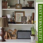 Chunful 2 Pcs Square Wooden Display Stand Wood Vase Display Base Black Pedestal Stand Square Vase Riser for Vases Teapot Trophy Collectibles Aquarium Lamp Home Decoration(7.9 x 7.9 x 2 Inch)