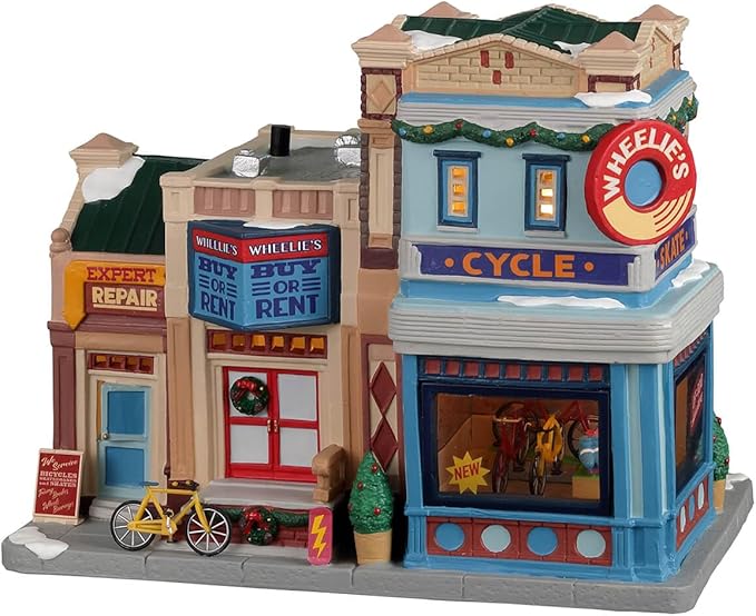 Lemax Wheelie's Cycle and Skate Shop #25891