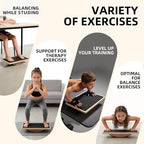 Juoe Balance Board Wobble Board for Adults and Kids - Anti-Slip 350LBS Balance Board for Physical Therapy,Balance Training,Posture Correction,Standing Desk Core Strength Wooden Balance Rocker Board