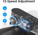 As Seen on TV Under Desk Elliptical Machine, Electric Leg Exerciser with Remote 12 Speeds, Quiet Portable Pedal Exerciser for Seniors at Home Office