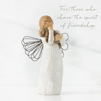 Willow Tree Angel of Friendship, for Those who Share The Spirit of Friendship, Angel Carrying Dog as Reminder of Loyal Pets and Friends, Present and Past, Sculpted Hand-Painted Figure