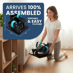 Under Desk Elliptical Machine – Electric Seated Pedal Exerciser for Seniors & Adults, Quiet Ellipse Leg Exerciser with 12-Speed Corded Electric Control, Remote, LCD Foot Pedals for Home Office Workout