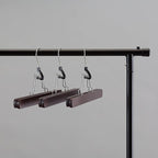 Amazon Basics Wooden Pants Hangers - Cherry, (Pack of 60)