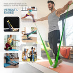 5 Pcs Professional Resistance Bands. Latex-Free, Pilates Band, Work Out Bands, Stretch Bands for Working Out Women or Men, Exercise Bands Set for Pilates, Physical Therapy, Yoga