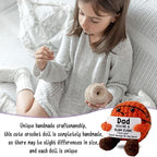 Funny Crochet Mini Basketball for Dad, Positive Basketball Crochet Inspiring Mental Health Gift, Emotional Support Crochet for Dad