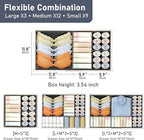 DIMJ Drawer Organizer Clothes Storage - 24 Pack Baby Dresser Organizer for Nursery, Small Fabric Closet Drawer Organizer Bins for Underwears Socks, Foldable Storage Dividers Organization for Bedroom