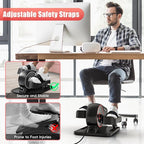 FUNMILY Under Desk Elliptical, Ultra-Quiet Elliptical Machine for Home, Upgraded Magnetic Control Leg Exerciser&12 Speeds Electric Elliptical for Seniors,100% Pre-Assembled Home Workout Equipment
