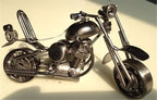 Creative Metal Motorcycle Model Artwork desktop Accessories Organizer Office Home Décor Accents (Black 36)