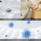 Vacuum Bags for Clothing with 55kPa Air Pump, 10 Pack Vacuum Seal Bags for Travel, Space Saver Bags for Luggage and Suitcases, Carry-on Size Compression Packing Bags