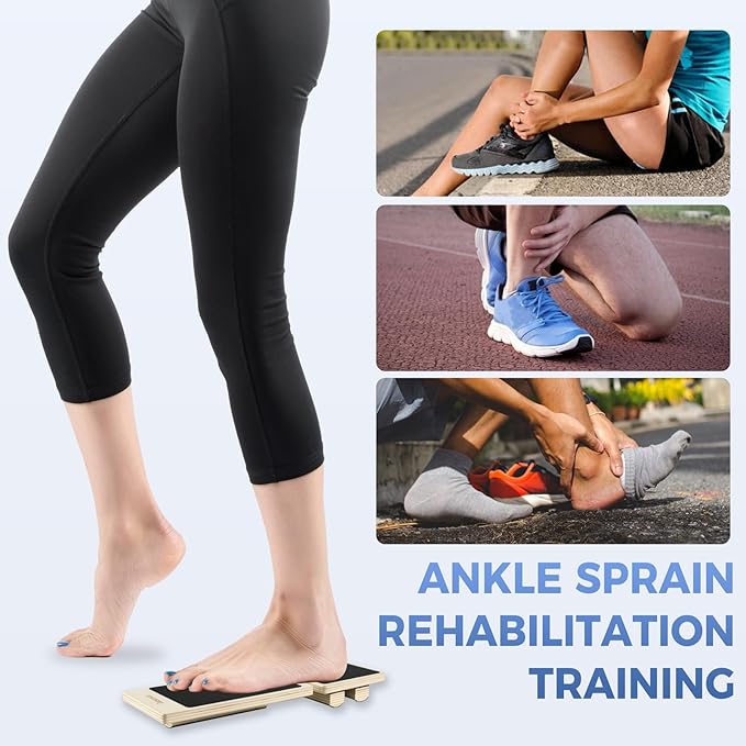 Ankle Foot Strengthener Axis Board Single Leg Ankle Balance Board Blackboard Foot Trainer for Stability Exercise Physical Therapy for Plantar Fasciitis Relief Strengthening Equipment