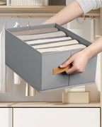 DIMJ Wardrobe Clothes Organizer - Foldable Drawer Organizers for Clothing, Fabric Clothes Organizer, Closet Organizers and Storage Boxes for Jeans, TShirt, Sweaters, Pants, Underwear, Legging