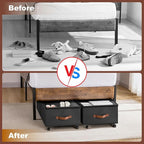 Under Bed Storage Containers with Wheels 9.5 inches Higher Under Bed Storage XXXL Underbed Shoes Blankets Clothes Storage Organizer 2 Pack Under the Bed Storage for College Dorms Bedroom Nursery Rooms