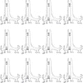 Boao 12 Pack Plastic Easel Stand Display Card Plate Stands Photo Holder Picture Frame Book or Other Items Easel for Weddings, Birthdays, Home Decoration, Tables(6 Inches,Clear)
