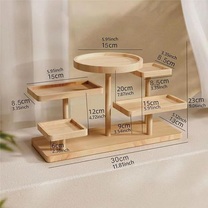 Multi-Layer Display Rack, Collection Statue, Counter Display Rack, Stand for Home Parties, 30x13.5x23cm