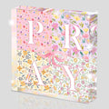 Appreciation Gifts, Pink Bow Christian Gifts for Women, Pink Office Home Decor for Women, Flowers Desk Decorations for Office- Pray- Christian Desk Plaque- Pray-Bible Verse Decoration