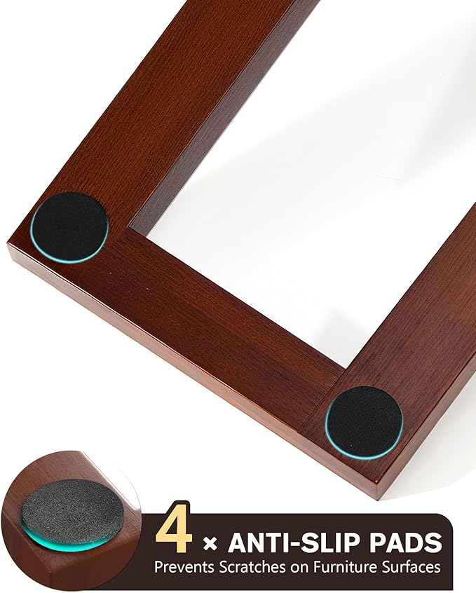 Vinyl Record Storage, 50 LPs Now Playing Record Holder, Wood Vinyl Album Storage Rack for LP Records/Magazines/Music Lovers