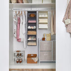 GRANNY SAYS 6-Shelf Hanging Organizer for Closet, Separable to 2 Pack 3-Shelf Hanging Shelves, Hanging Organizer for Bedroom, Ash Gray