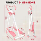 HOTWAVE Space Walker Exercise Machine - Air Walker Elliptical Trainer for Home Use, with Foldable Design for an Aerobic Stepper and Cross Trainer Glider Exercise Machine for Men and Women