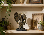 Vintage Eagle Statue for Home Office Man Table Decoration 10 inch Eagle Scout Gifts, US Citizenship Gifts, Symbol of Justice and Freedom