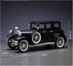 Mini Cars Replica Retro Nostalgic Iron Classic Car Ornaments Home Living Room TV Cabinet Car Model Desktop Decorations Race Car Birthday Party Decorations(Silver)