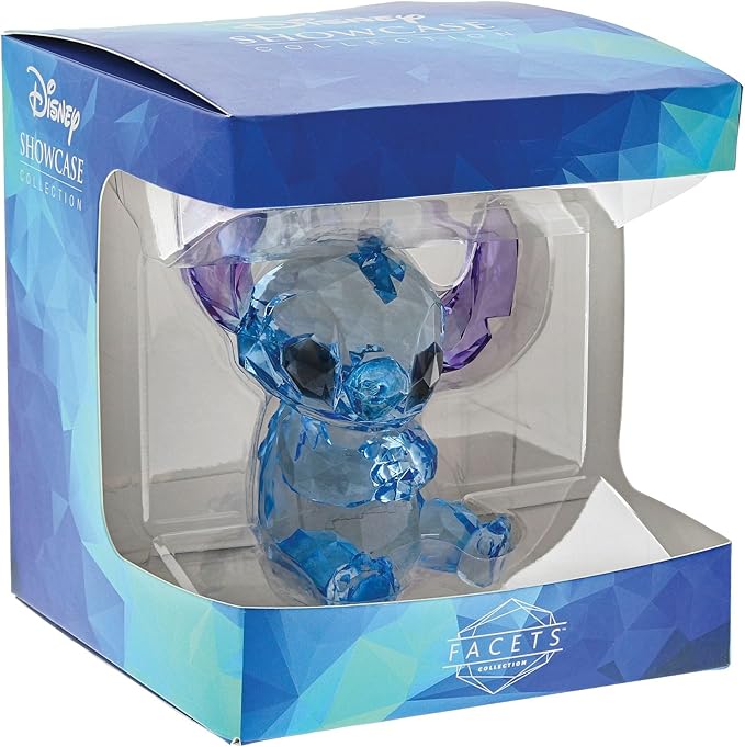 Enesco Facets Disney Lilo and Stitch Figurine, 3.5 Inch, Blue