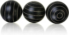 Decorative Orbs for Bowls and Vases, Circle Pattern, 4 inch Resin Round Sphere Balls, Set of 3, Living Room Coffee Table Centerpiece