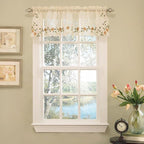 Sweet Home Collection Kitchen Window Tier, Swag, or Valance Curtain Treatment in Stylish and Unique Patterns and Designs for All Home Décor, Rosemary Linen