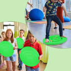 Kids Maze Balance Board Plastic Wobble Rocker Balance Board with Mini Balls Load 170lb for Balancing Exercise Equipment Game Boys Girls Physical Therapy 18.5 x 14.57 Inch(Green,Round)