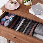 Dresser Drawer Organizer 8 Pack Clothes Underwear Sock Storage Light Gray Drawer Dividers Grey Foldable Closet Organizer Storage Box Dresser Drawer Organizers