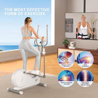 Elliptical Training Machines,Elliptical Exercise Machine for Home with Hyper-Quiet Magnetic Driving System, Elliptical Trainer/330 LBS Loading Capacity