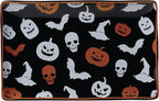 Oneida Serveware, Vintro Halloween Hors D'Oeuvres Tray, Made of Porcelain, Dishwasher Safe, Halloween Decor Indoor, Spooky Party Table Decorations, Fall Decor, Rectangular (1 Piece, 9.75 x 6.25-Inch)