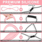 Figure 8 Resistance Band: Resistance Bands with Handles for Working Out - 8 Shaped Resistance Bands for Women - Exercise Bands for Arms - Fullbody Yoga Pulling Rope