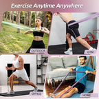 WHATAFIT Resistance Bands,Pull Up Assist Bands Set with Handles, Exercise & Workout Bands with Door Anchor for Men & Women – Home Fitness Equipment for Strength Training, Stretching