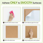 AKTOP Cork Board Bulletin Board 12x12, 1/2" Thick Cork Board Tiles 6 Pack, Small Square Pin Board for Wall, Self Adhesive Corkboards with 60 Push Pin Wood Clips for School, Home & Office