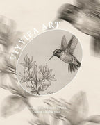 VIYYIEA Vintage Gold Framed Wall Art for Living Room, Bird & Flower Canvas Prints Home Decor, Sketch Painting Picture, Bedroom Wall Decor Gifts for Friends or Family -【Wings and Blooms】-(16L x 12W)