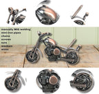 Trebisky Metal Motorcycle Decor Figurine Iron Motorcycle Sculpture Desk Decor Art Gift Vintage Home Office Decor Birthday for Men Friend Dad Son Him (Chopper)