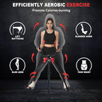 Air Walker Exercise Machine, Cardio Cross Trainer Glider for Home Exercise, Foldable Elliptical for Small Spaces, 350LBS Weight Capacity