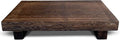 Wood Riser Rustic - Rectangular Pedestal Stand - Brown, 9 x 6 x 1.5 Inch