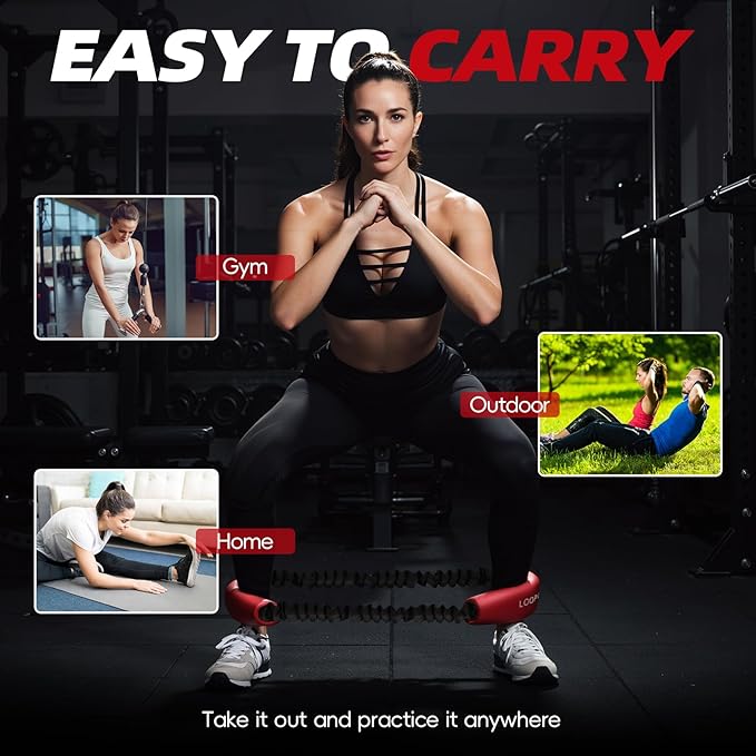 Hip and Core Band System, Loop Resistance Bands to Stretch and Workout, Glute Bands for Women, Exercise Hip Halo Bands