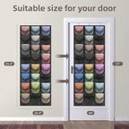 Hat Organizer Racks for Baseball Caps, 24 Deeper Pockets Baseball Hat Rack, Cap Rack, Hat Rack for Door with 3 Hooks
