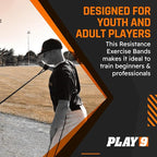 Play 9 Sports Resistance Exercise Bands Baseball Activation Elastic Training Athletes Equipment Bands