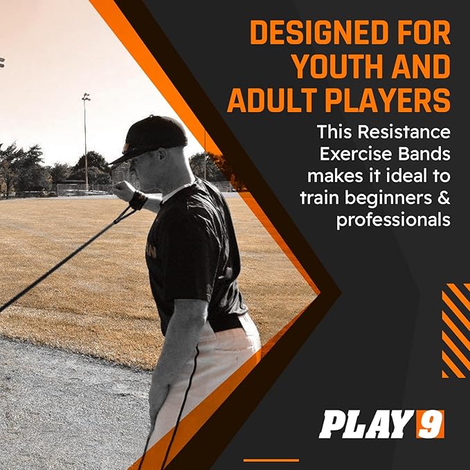 Play 9 Sports Resistance Exercise Bands Baseball Activation Elastic Training Athletes Equipment Bands