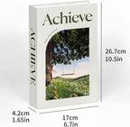 3 PCS Faux Decorative Books for Home Decor-Coffee Table Books Decor-Aesthetic Fake/Faux Books for Decoration,libros Decoration for Coffee Table, Shelf Accessories (Believe Achieve Dream)