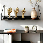 3 Pcs Thinker Statue,Modern Home Resin Sculptures,Collectible Figurines for Home Office Bookshelf Desktop Decor(Golden)