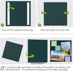 MaxGear Large Cork Board for Wall 36" x 24", Dark Green Bulletin Board, 6 Pack Felt Wall Tiles with Pushpins, Cork Boards for Office Push Pin Board Tack Board Felt Board