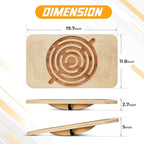 Yes4All 350LBS Professional Wooden Balance Board for Leg Workout, Anti-Slip Rocker Board, Wobble Board for Standing Desk