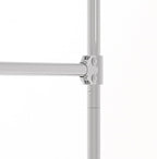Econoco Commercial Garment Rack - Rolling Clothes Rack, Heavy Duty (Z Rack with Add On Hang Bar, Black)