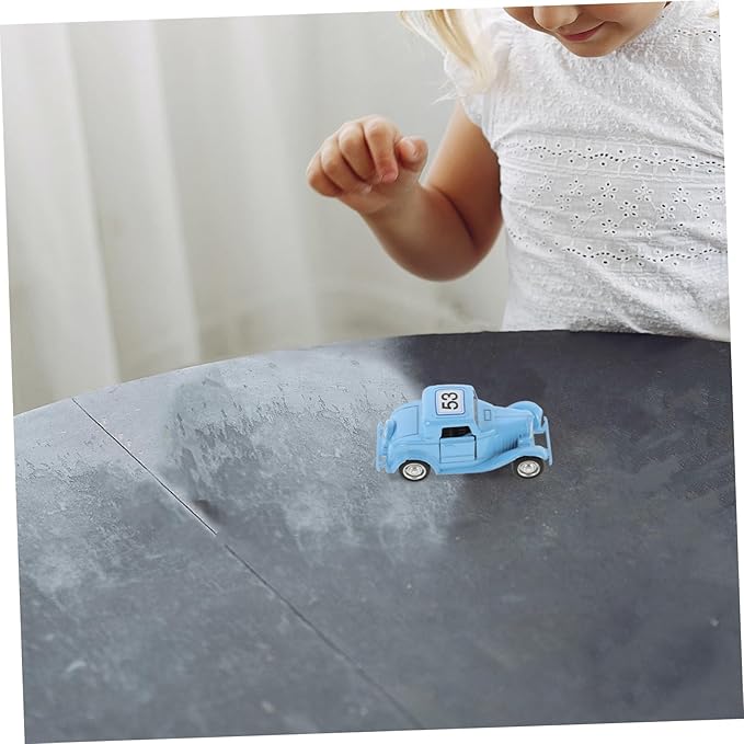 Vintage Car Model Decorative Ornament Retro Metal Vehicle Sculpture for Cabinet Decoration Realistic Design with Rustic Style for Car Enthusiasts and Home Decor