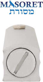 3-Piece Aluminum Door Mezuzah Cases: Special Profile, No Holes, 4-Inch 10cm Hebrew Parchment Scroll Holder Boxes
